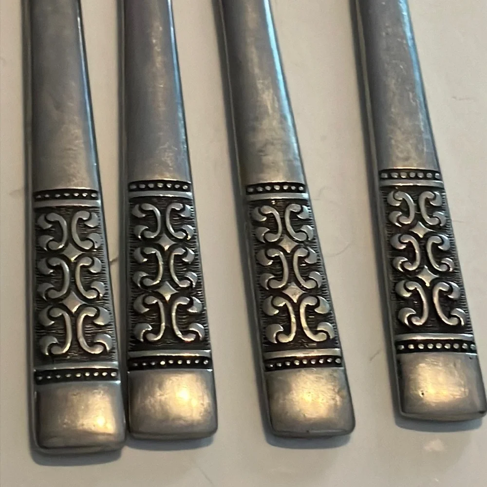 Vintage Roger’s Stainless Steel‎ Dining Flatware Set of 10